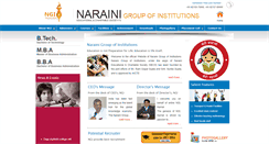 Desktop Screenshot of narainigroup.com